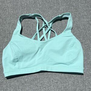 Lululemon energy sports bra teal size 8